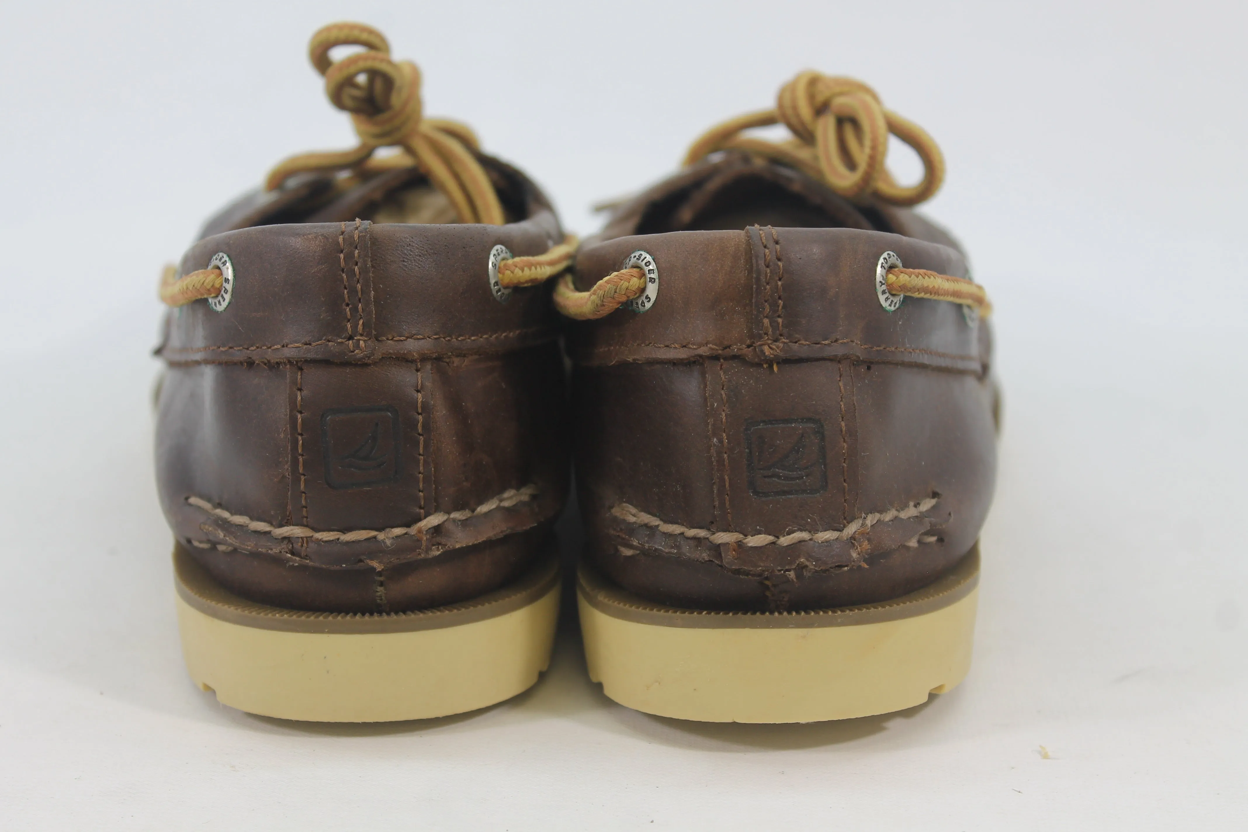 Sperry Top-Sider Leeward Men's Dark Brown Boat Shoes Size 7M