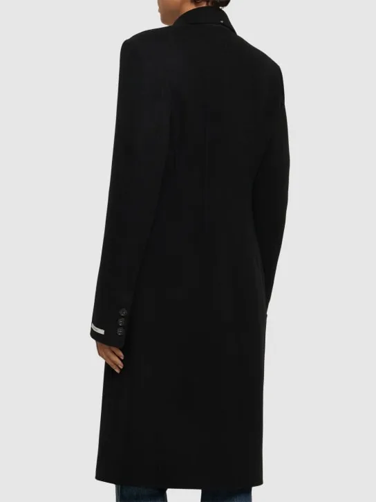 Morgana Wool Double Breasted Long Coat