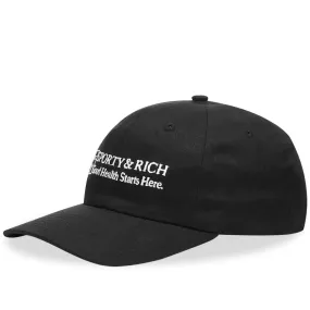 Sporty & Rich Good Health Cap - Faded Black