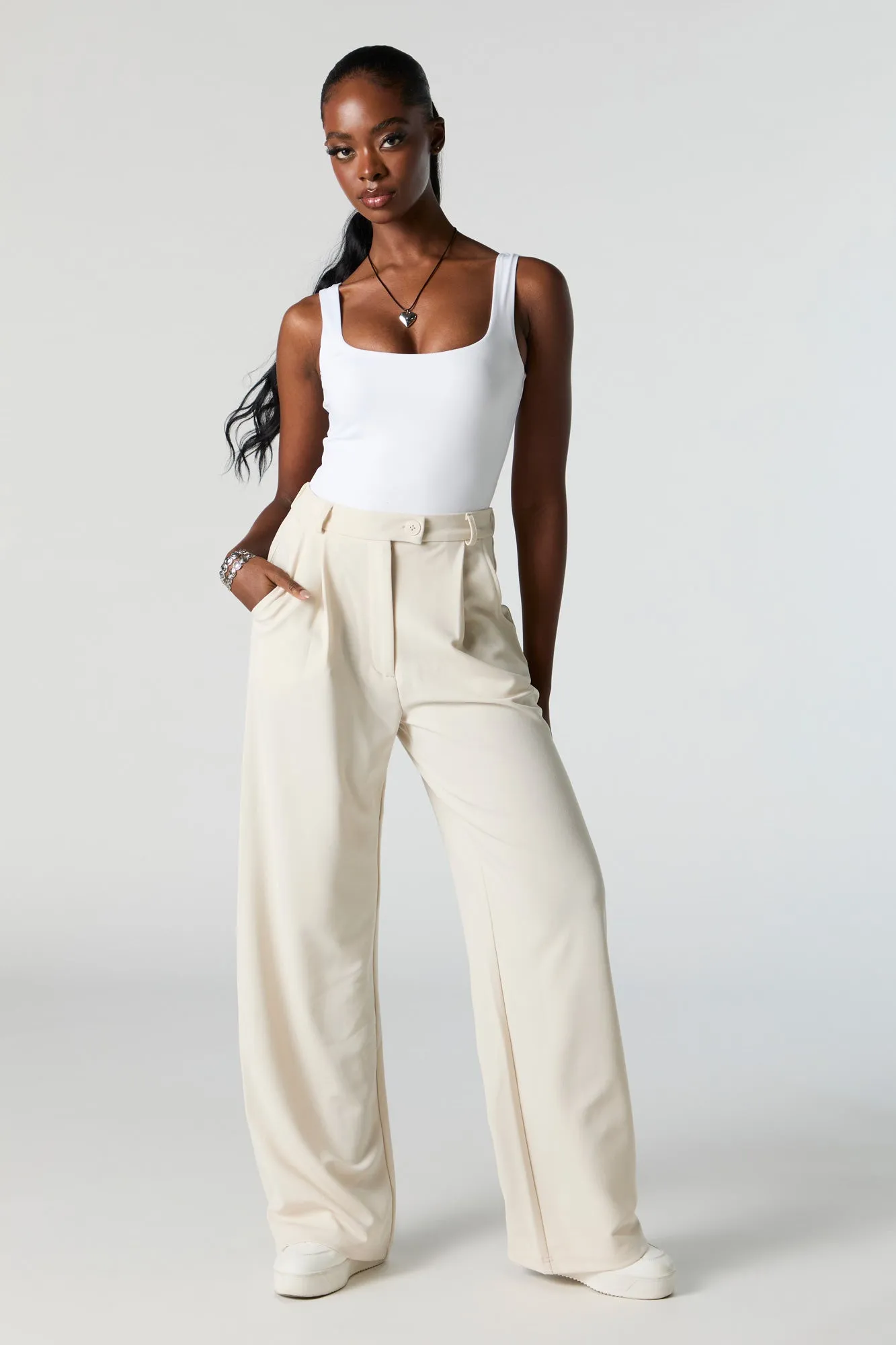 Straight Leg Dress Pant - Crepe Fabric