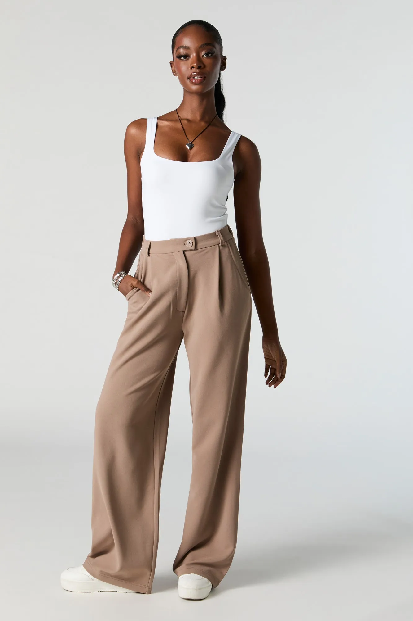 Straight Leg Dress Pant - Crepe Fabric