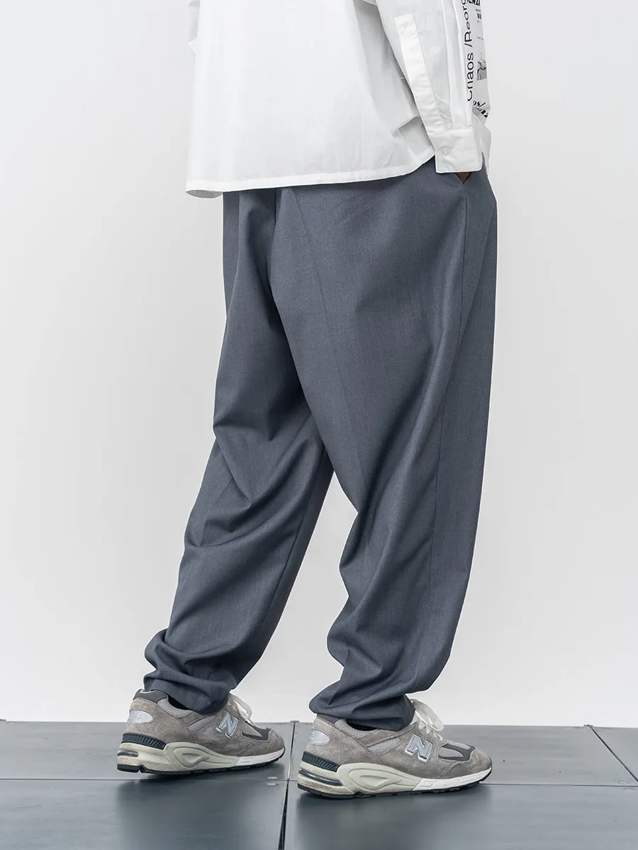 Straight Pleated Trousers