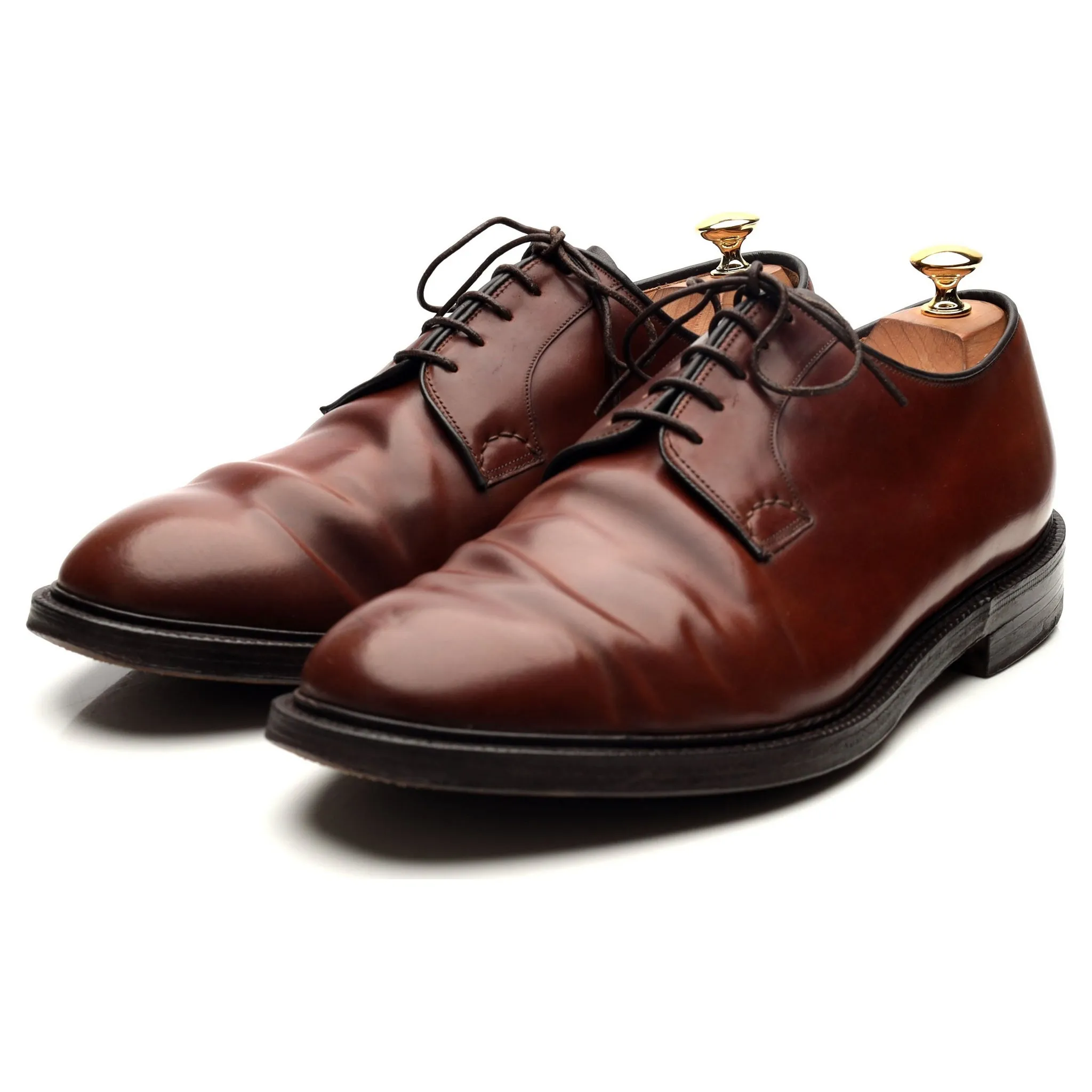 'Stratton' Brown Cordovan Leather Derby UK 11 F