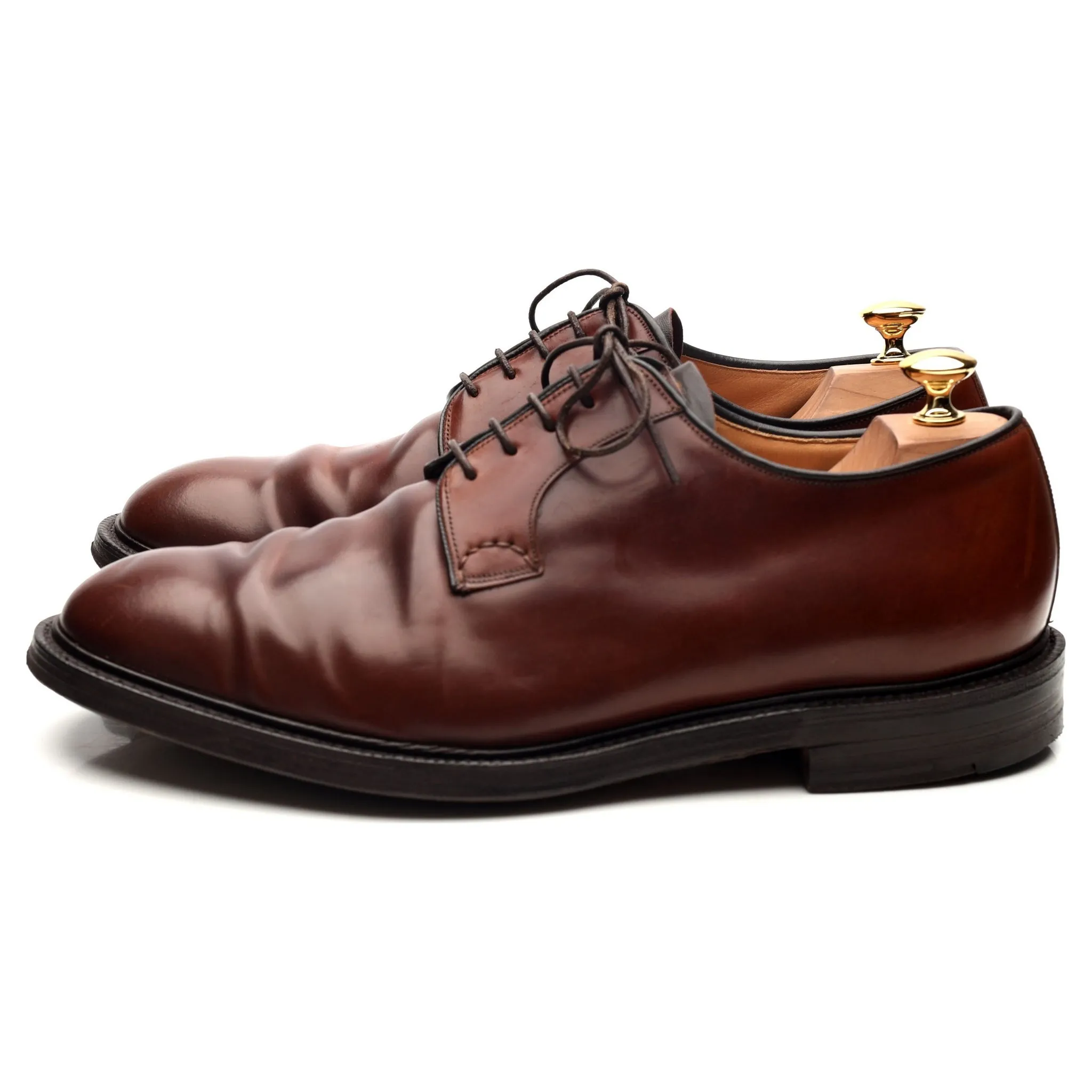 'Stratton' Brown Cordovan Leather Derby UK 11 F