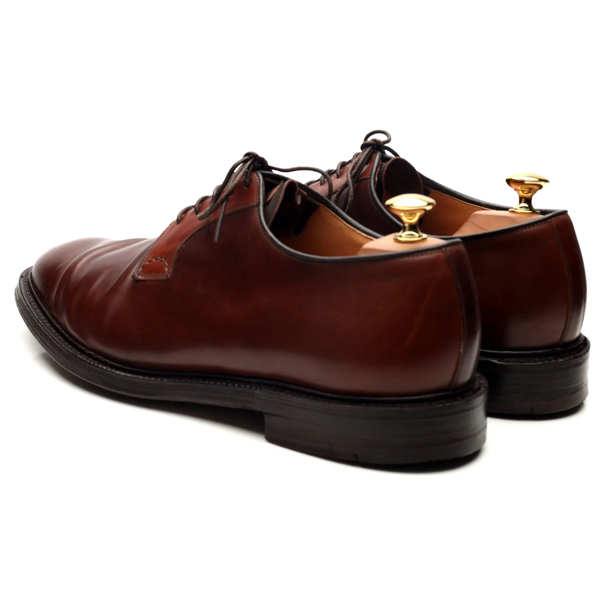 'Stratton' Brown Cordovan Leather Derby UK 11 F