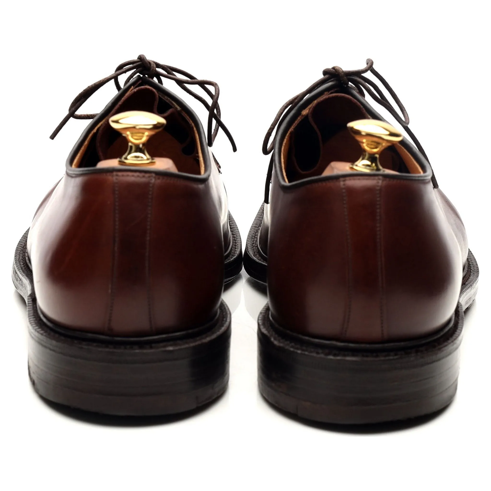 'Stratton' Brown Cordovan Leather Derby UK 11 F