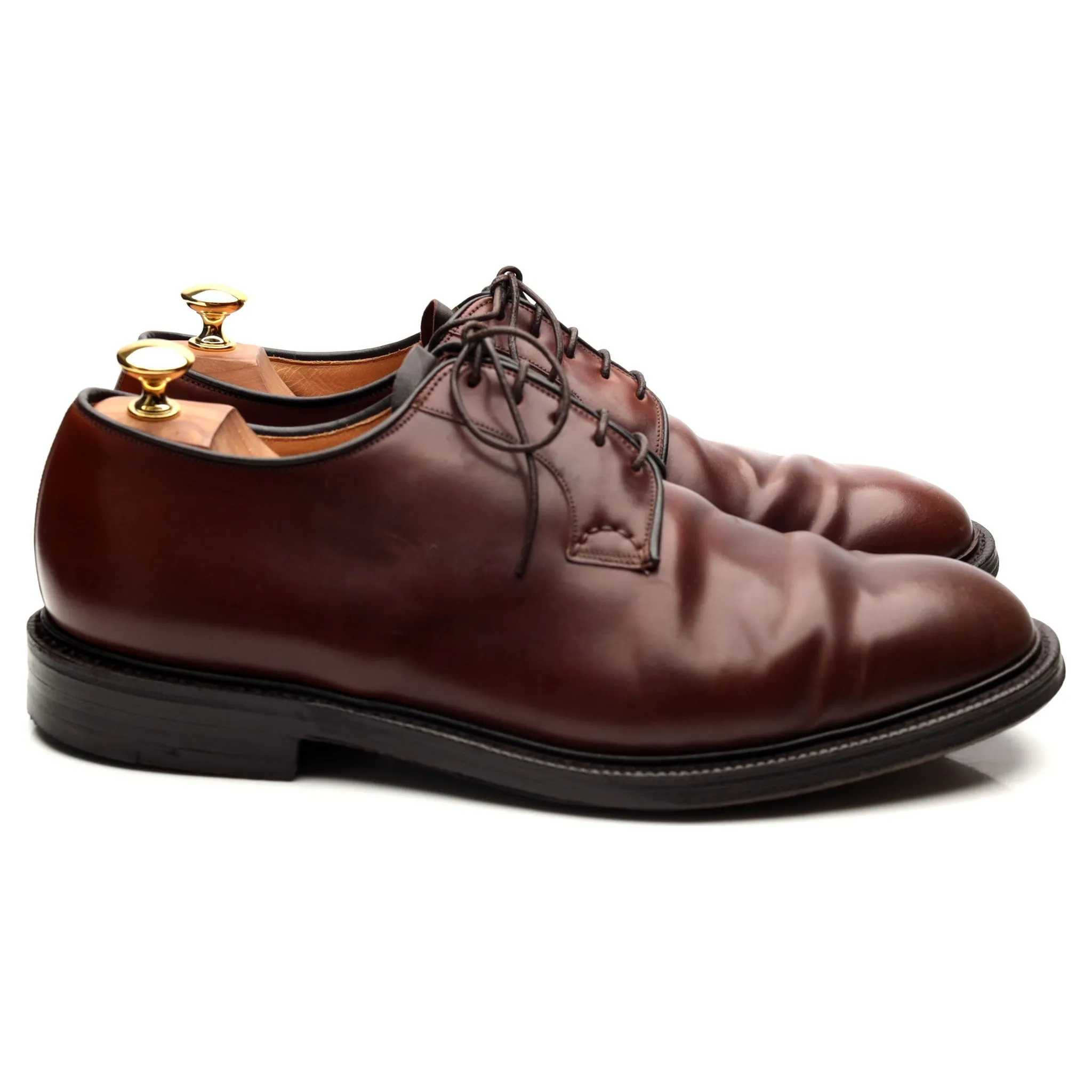 'Stratton' Brown Cordovan Leather Derby UK 11 F