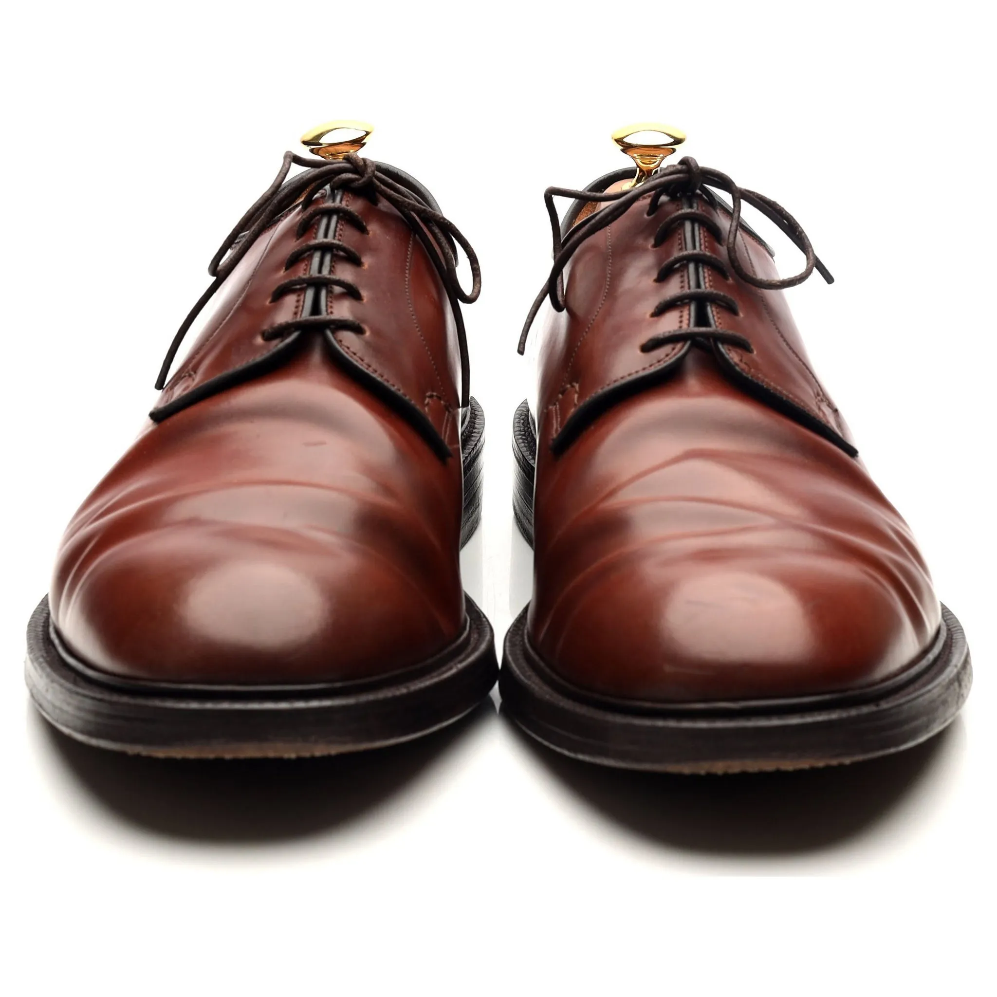 'Stratton' Brown Cordovan Leather Derby UK 11 F