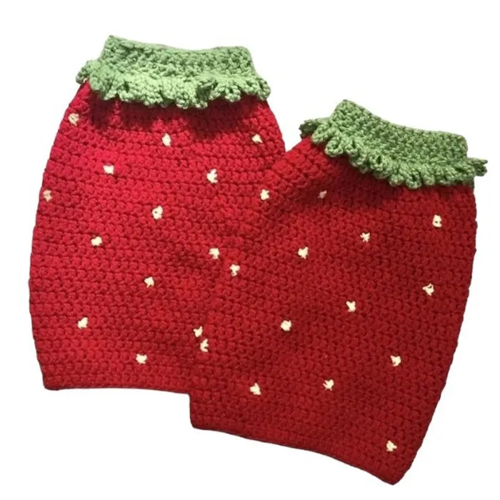 Strawberry Knit Leg Warmers