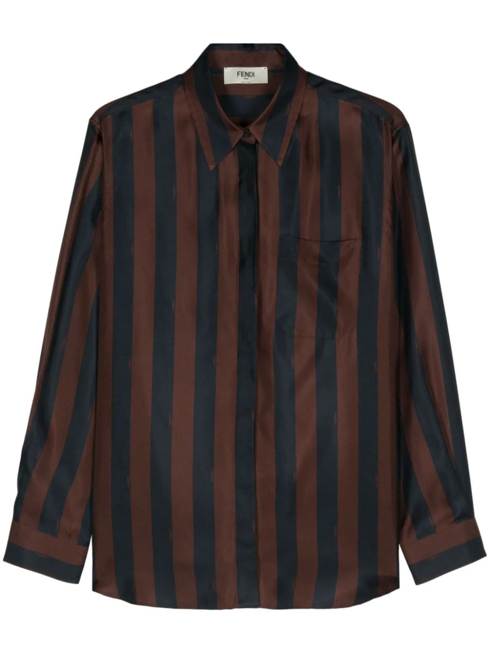 STRIPED SILK SHIRT