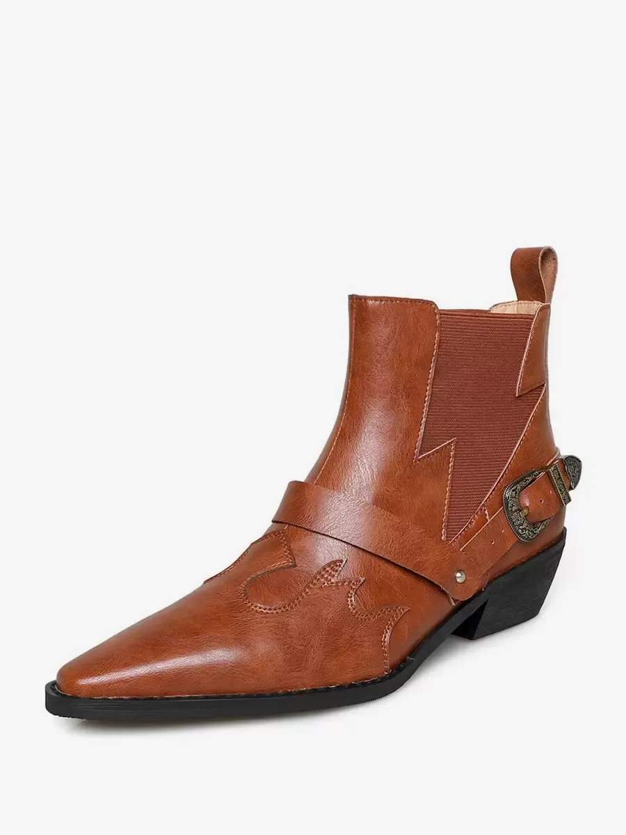 Stylish Brown Chelsea Ankle Boots