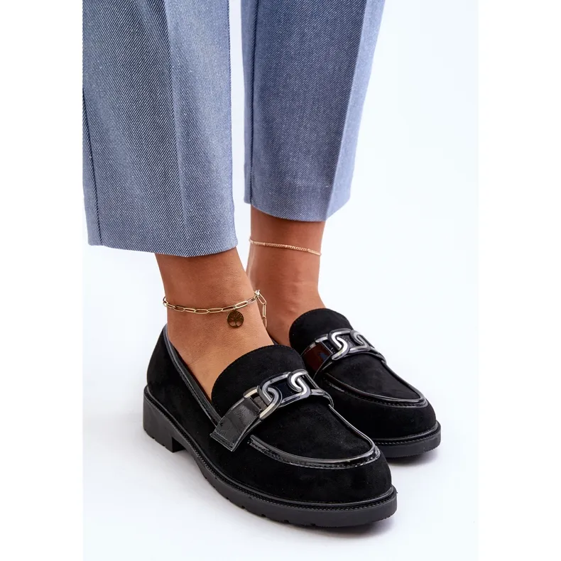 Black Suede Women's Moccasins