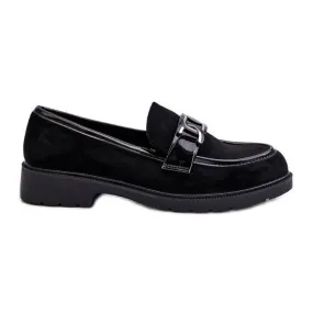 Black Suede Women's Moccasins