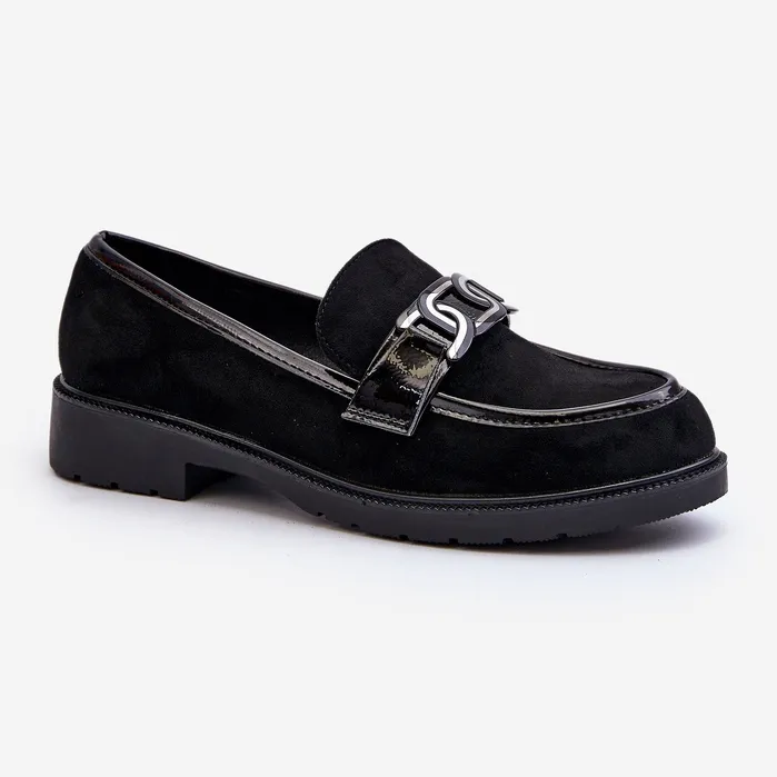 Black Suede Women's Moccasins