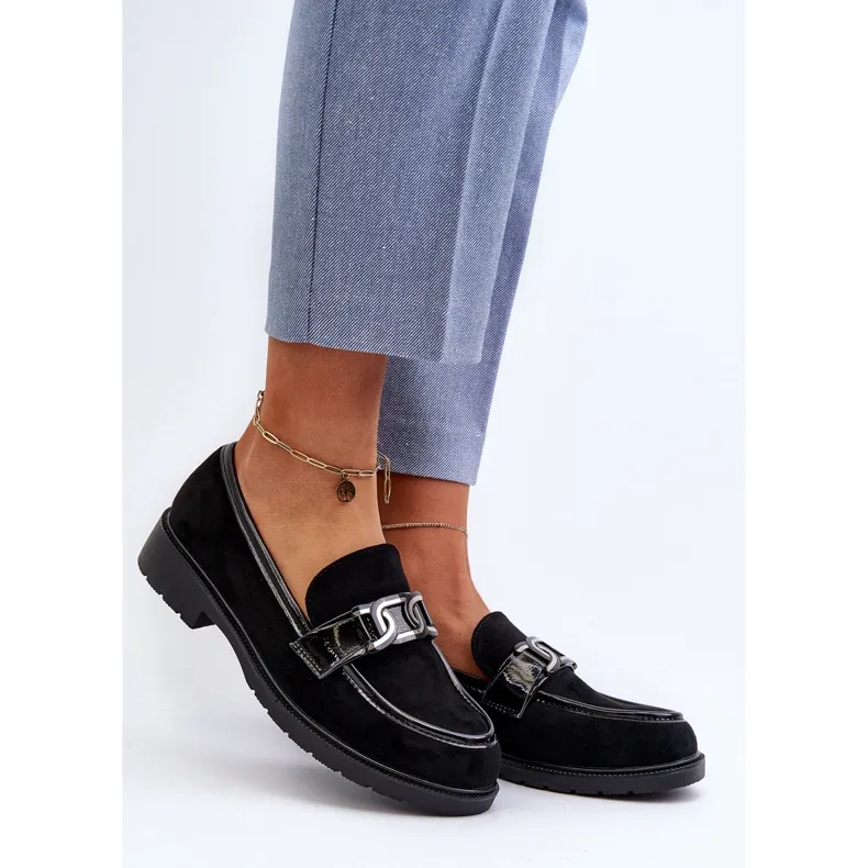 Black Suede Women's Moccasins