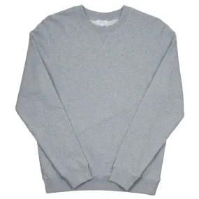 Sunspel Loopback Sweatshirt Grey Melange - Shop Now