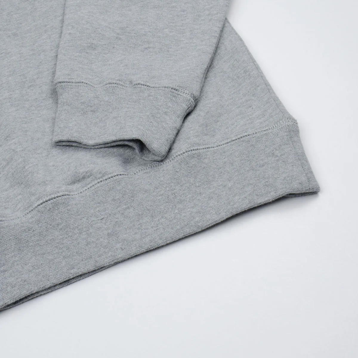 Sunspel Loopback Sweatshirt Grey Melange - Shop Now