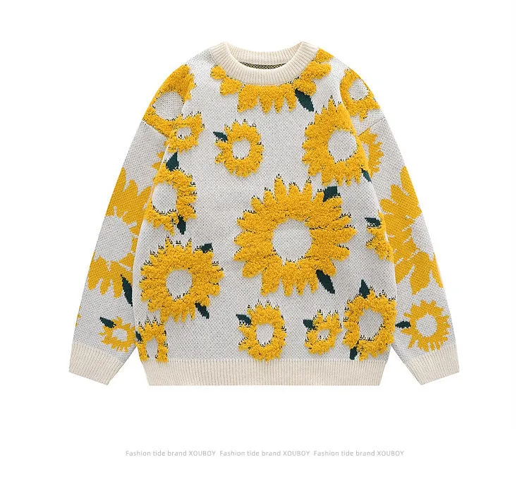 Sunwoven | Full Floral Embroidery Knit Jumper