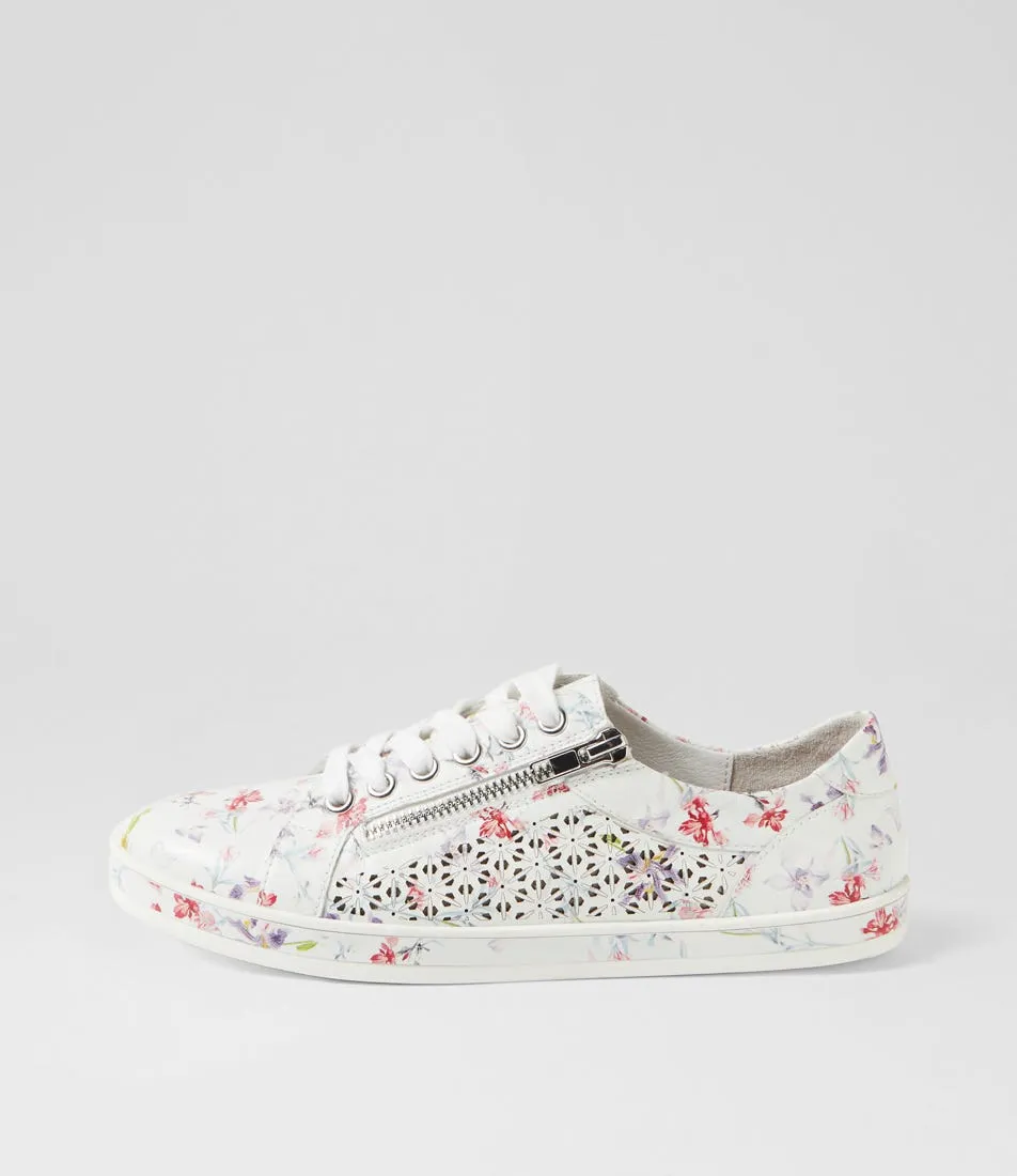 SUPERSOFT Apply White Orchid Leather Sneakers