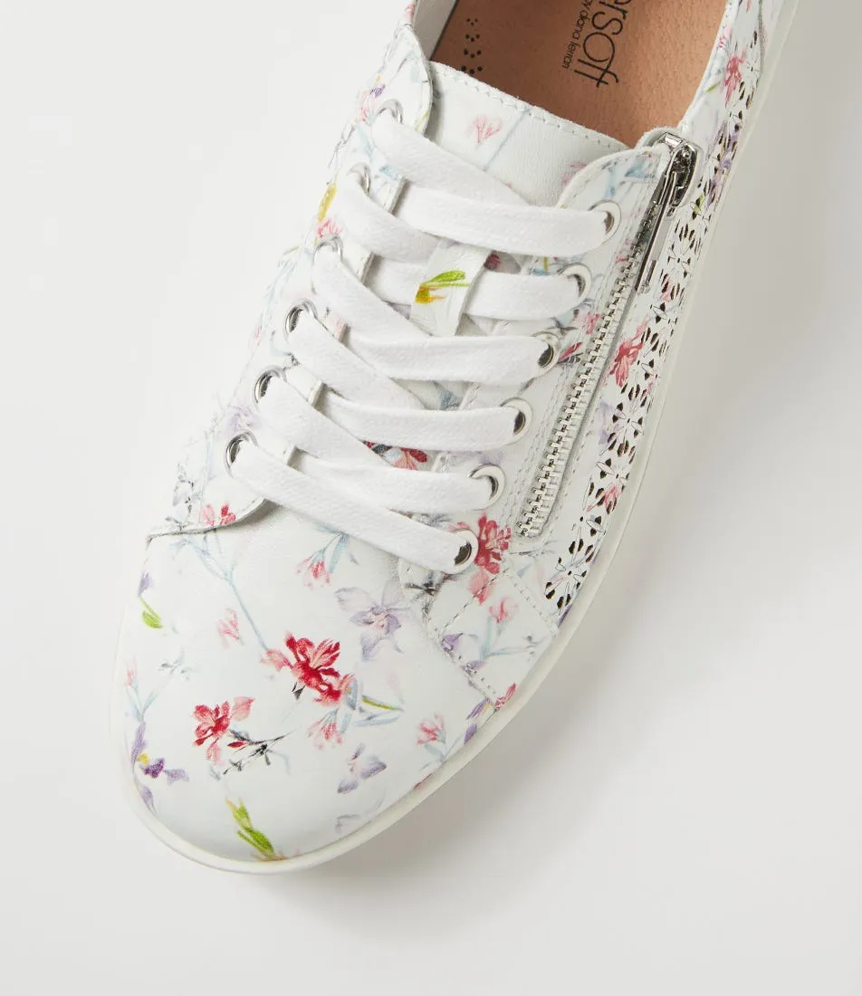 SUPERSOFT Apply White Orchid Leather Sneakers