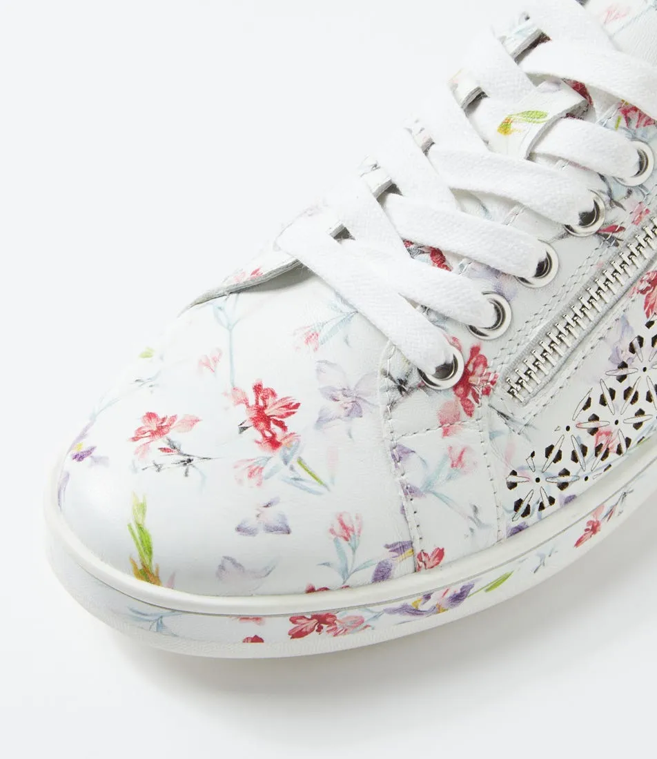 SUPERSOFT Apply White Orchid Leather Sneakers