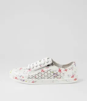 SUPERSOFT Apply White Orchid Leather Sneakers