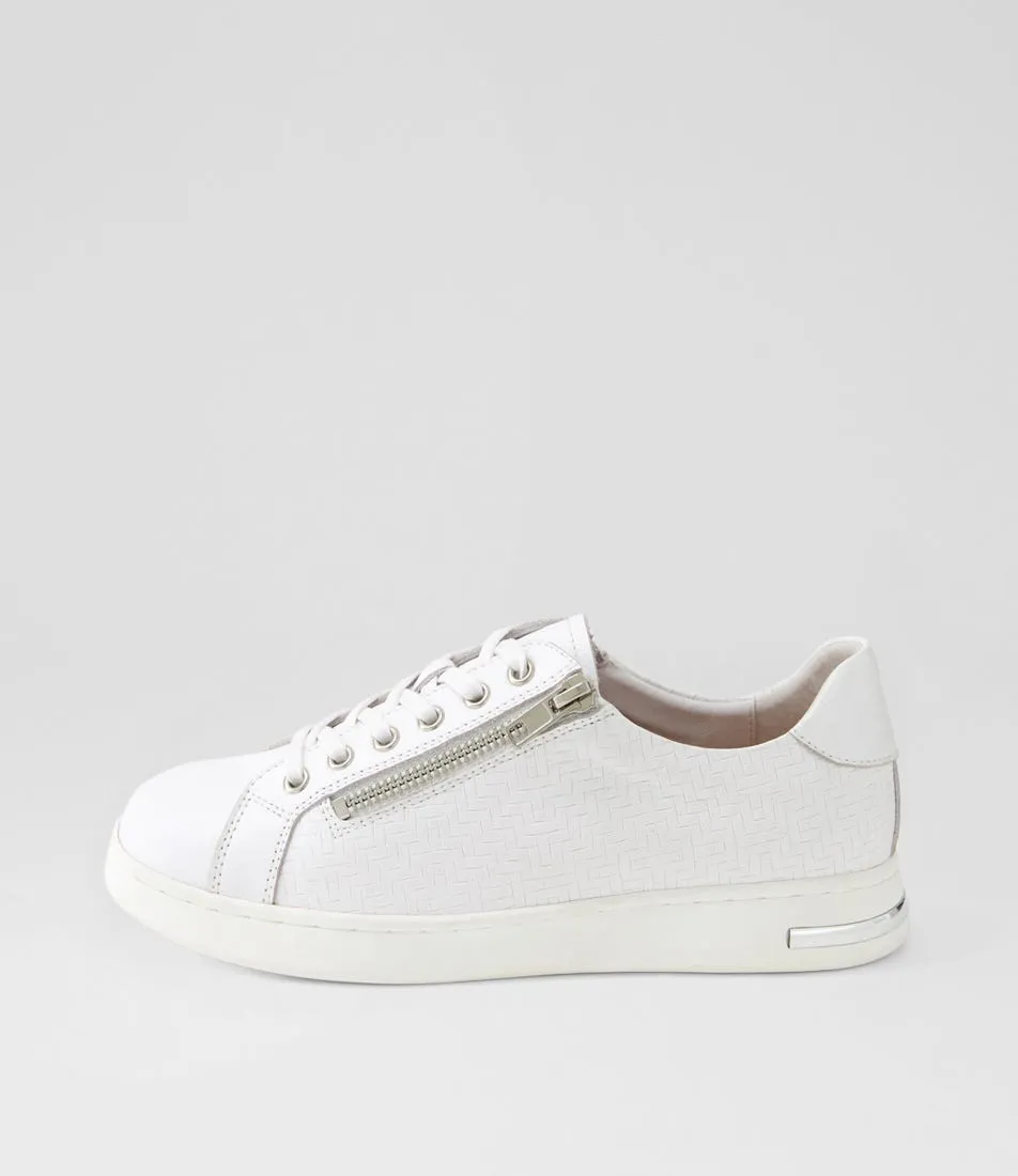 SUPERSOFT Chelsei White Leather Sneakers