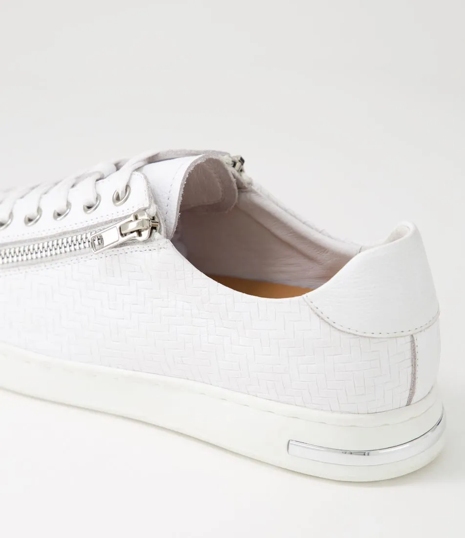 SUPERSOFT Chelsei White Leather Sneakers