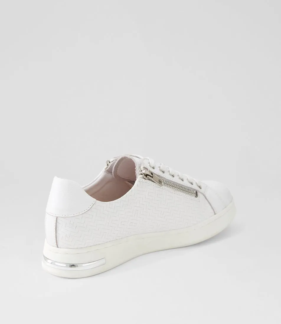 SUPERSOFT Chelsei White Leather Sneakers