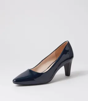 SUPERSOFT Mesmerize2 Navy Patent Leather Heels