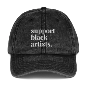 Support Black Artists Washed Vintage Dad Hat