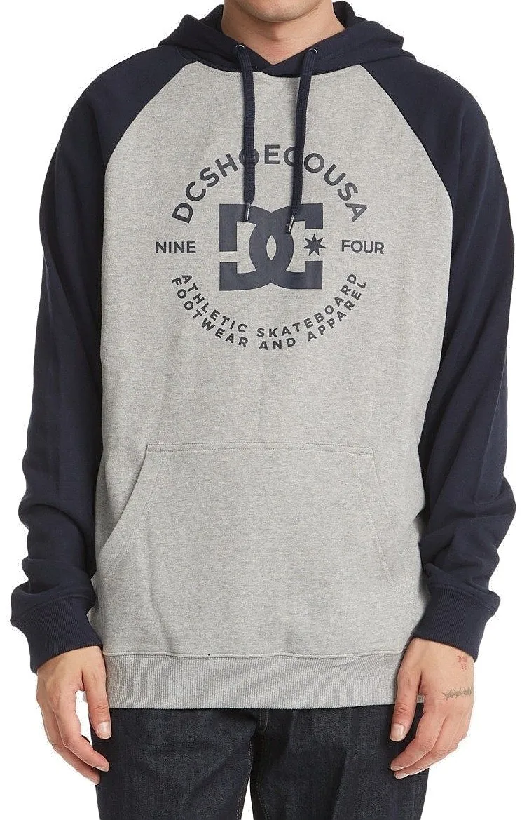 sweatshirt DC Star Pilot Raglan Pullover - XSBB/Heather Grey/Navy Blazer - men´s