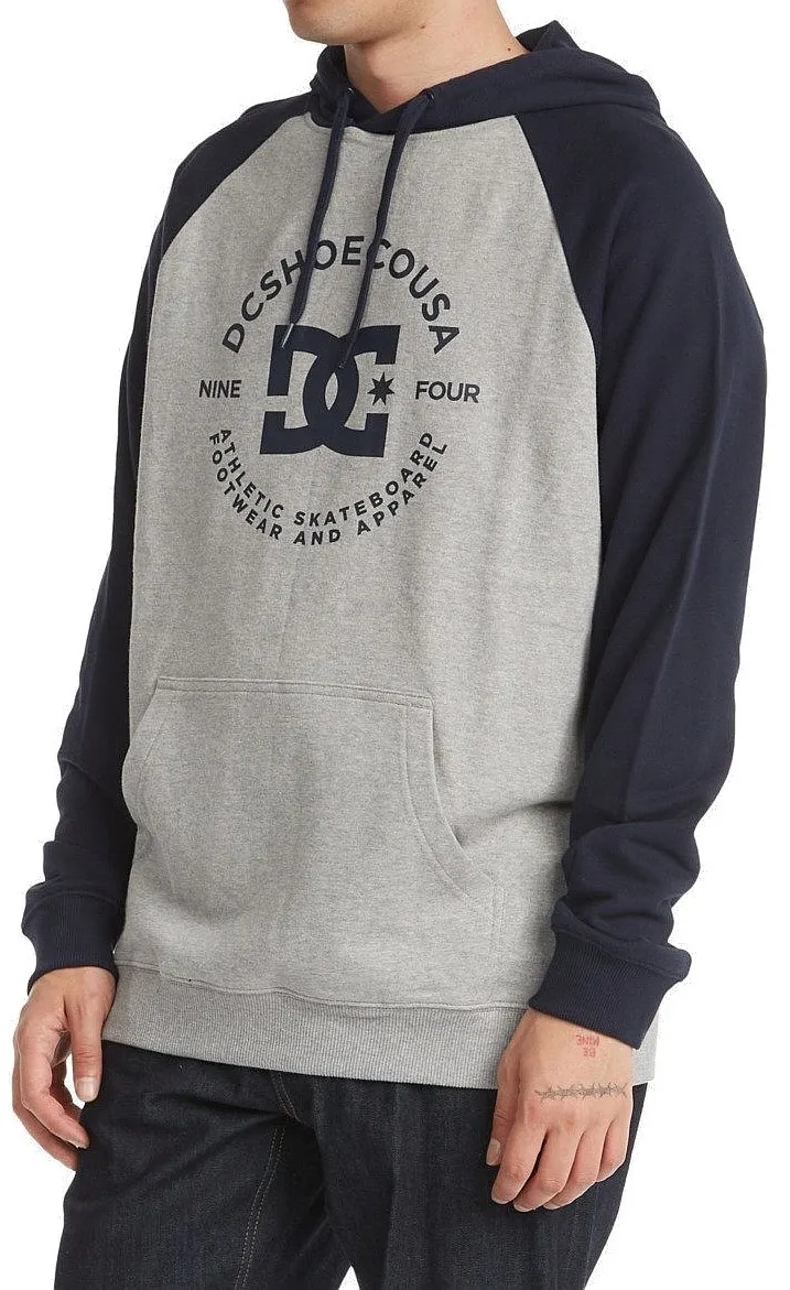 sweatshirt DC Star Pilot Raglan Pullover - XSBB/Heather Grey/Navy Blazer - men´s