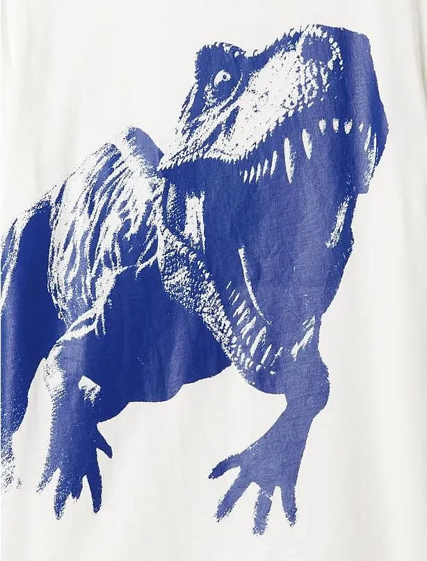 T-Shirt GAP Aug Value - New Off White/Dinosaur - boy´s