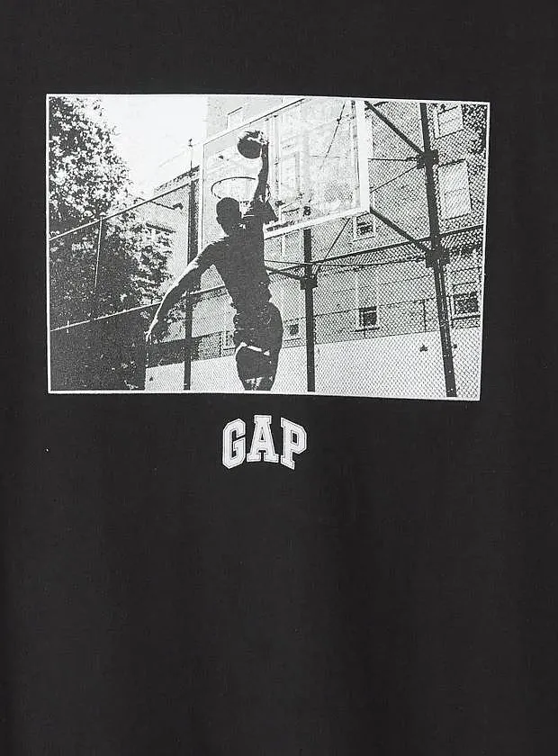 T-Shirt GAP Aug Value - True Black/Basketball - boy´s