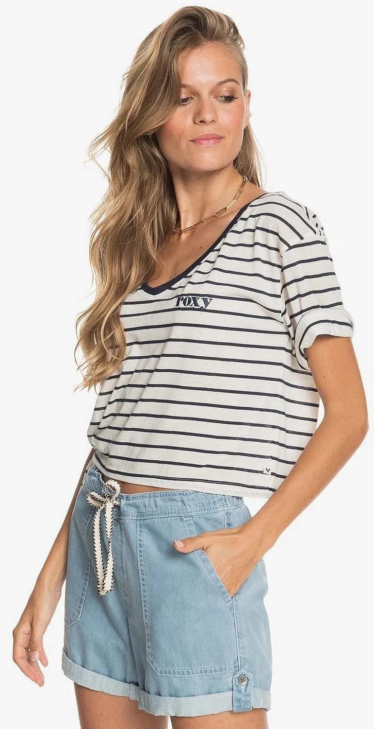 T-Shirt Roxy Bikini Moments - XWKK/Snow White Kuta Stripes - women´s