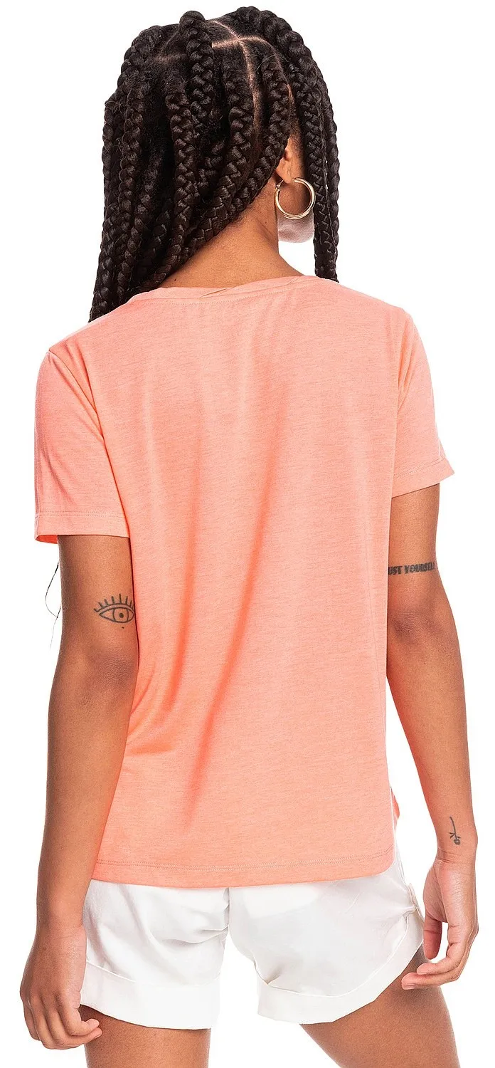 T-Shirt Roxy Chasing The Swell - MHF0/Fusion Coral - women´s