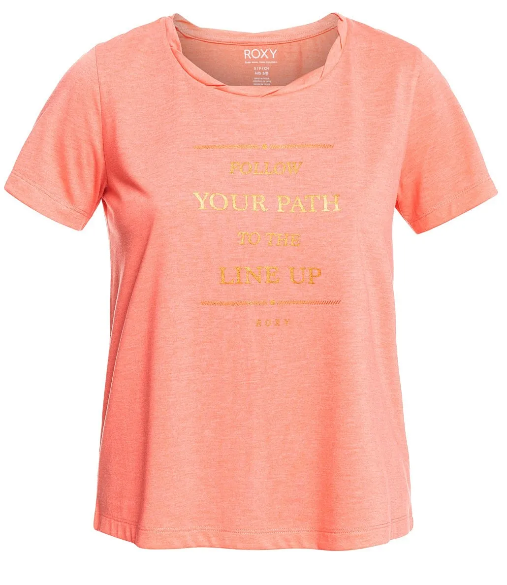 T-Shirt Roxy Chasing The Swell - MHF0/Fusion Coral - women´s