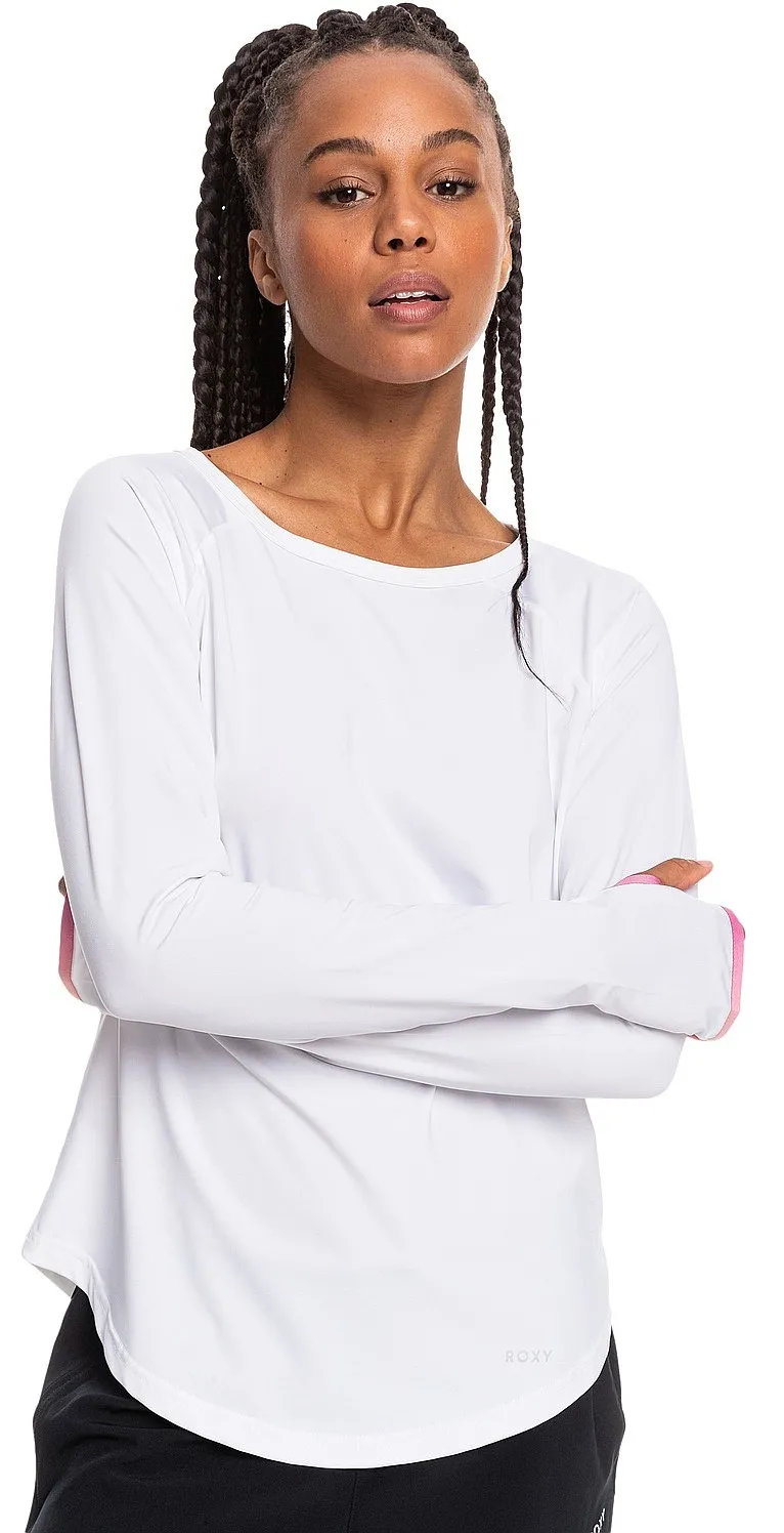 T-Shirt Roxy Say Something LS - WBB0/Bright White - women´s