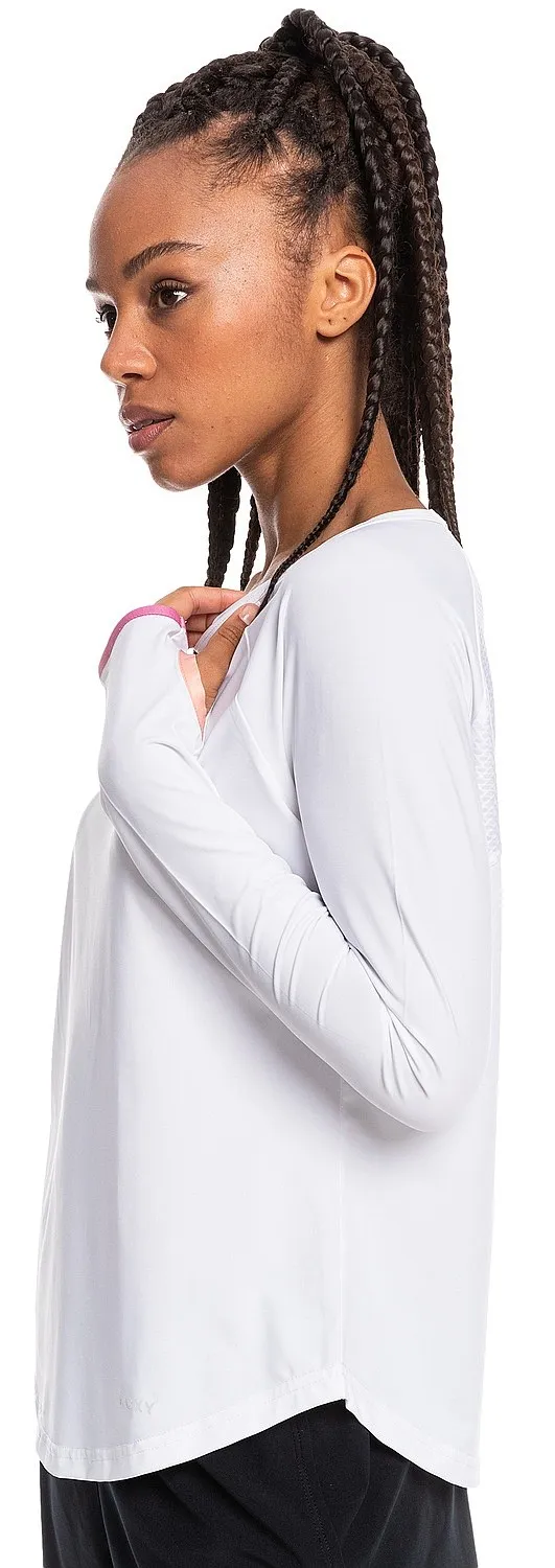 T-Shirt Roxy Say Something LS - WBB0/Bright White - women´s