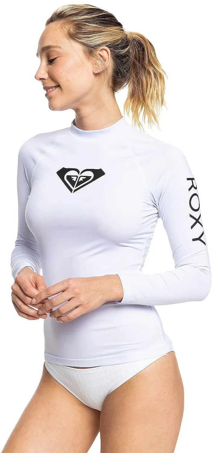 T-Shirt Roxy Whole Hearted LS - WBB0/Bright White - women´s