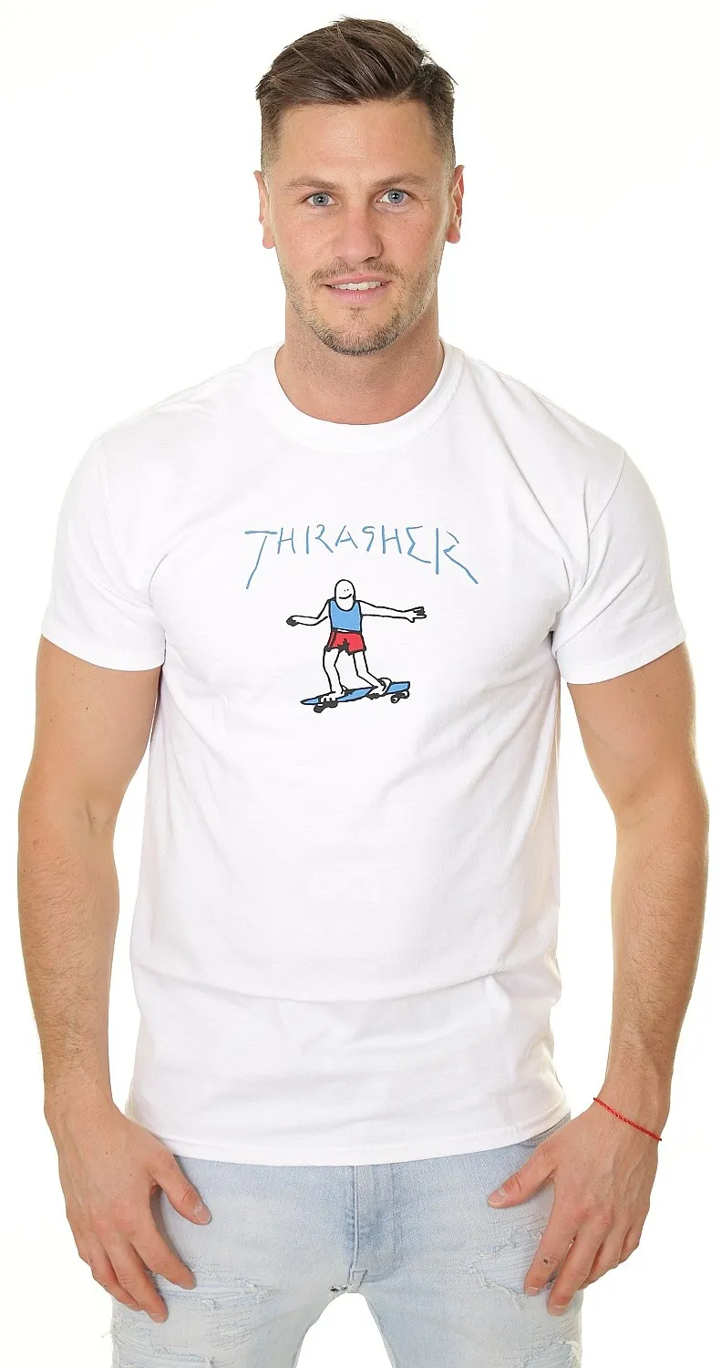 T-Shirt Thrasher Gonz Logo - White - men´s