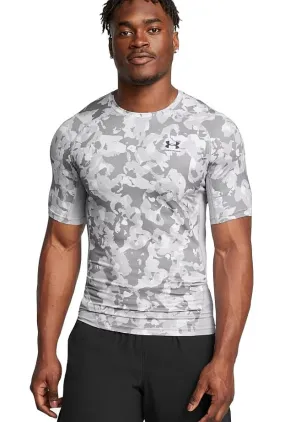 T-Shirt Under Armour HG Armour Printed - Mod Gray/Black - men´s