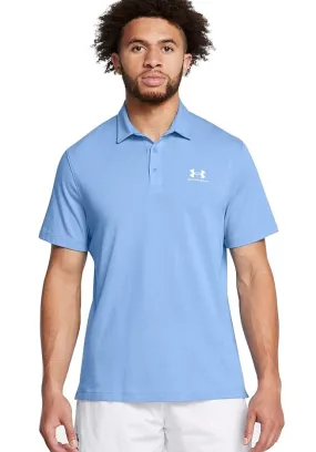 T-Shirt Under Armour Icon Polo - Horizon Blue/White - men´s