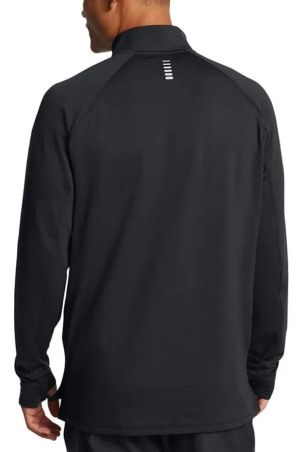 T-Shirt Under Armour Launch Elite Cold Weatlher Half Zip LS - Black/Reflective - men´s