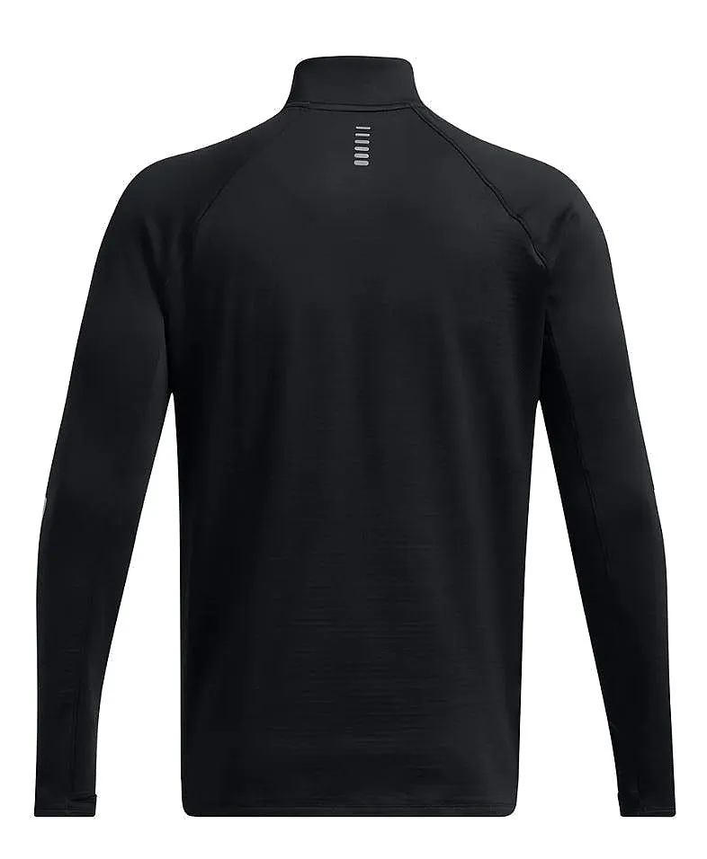 T-Shirt Under Armour Launch Elite Cold Weatlher Half Zip LS - Black/Reflective - men´s