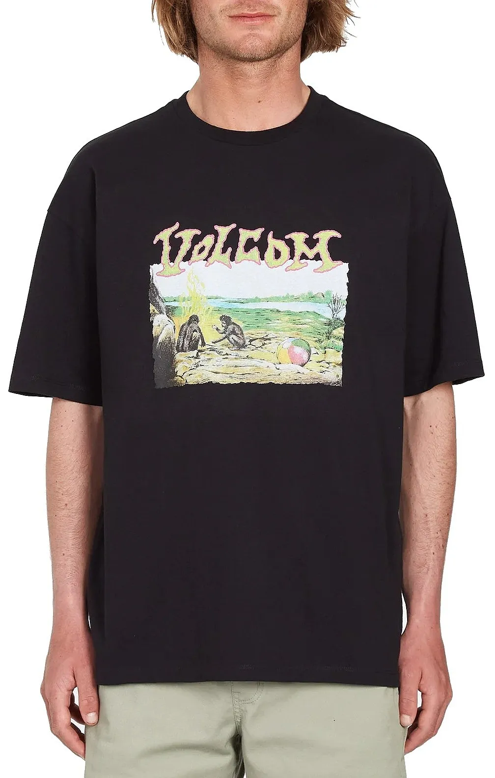 T-Shirt Volcom Crossworld Lse - Black - men´s