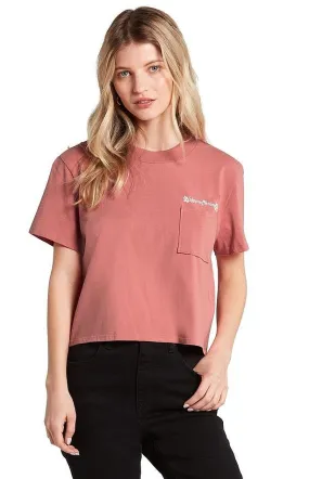 T-Shirt Volcom Pocket Dial - Sepia - women´s