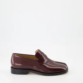 Tabi Leather Patent Moccasins