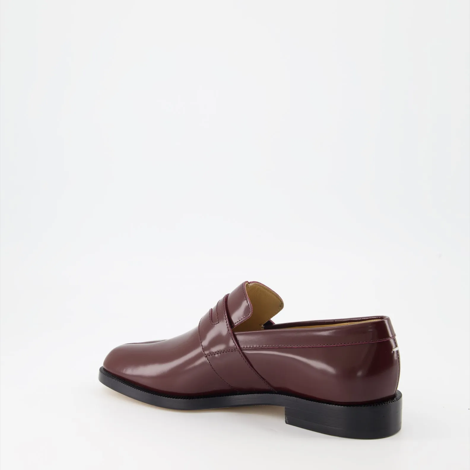 Tabi Leather Patent Moccasins